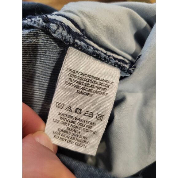 Free People Overalls Women's 4 Blue A-Line V Neck Wide Leg Cropped Stretch - Picture 5 of 8